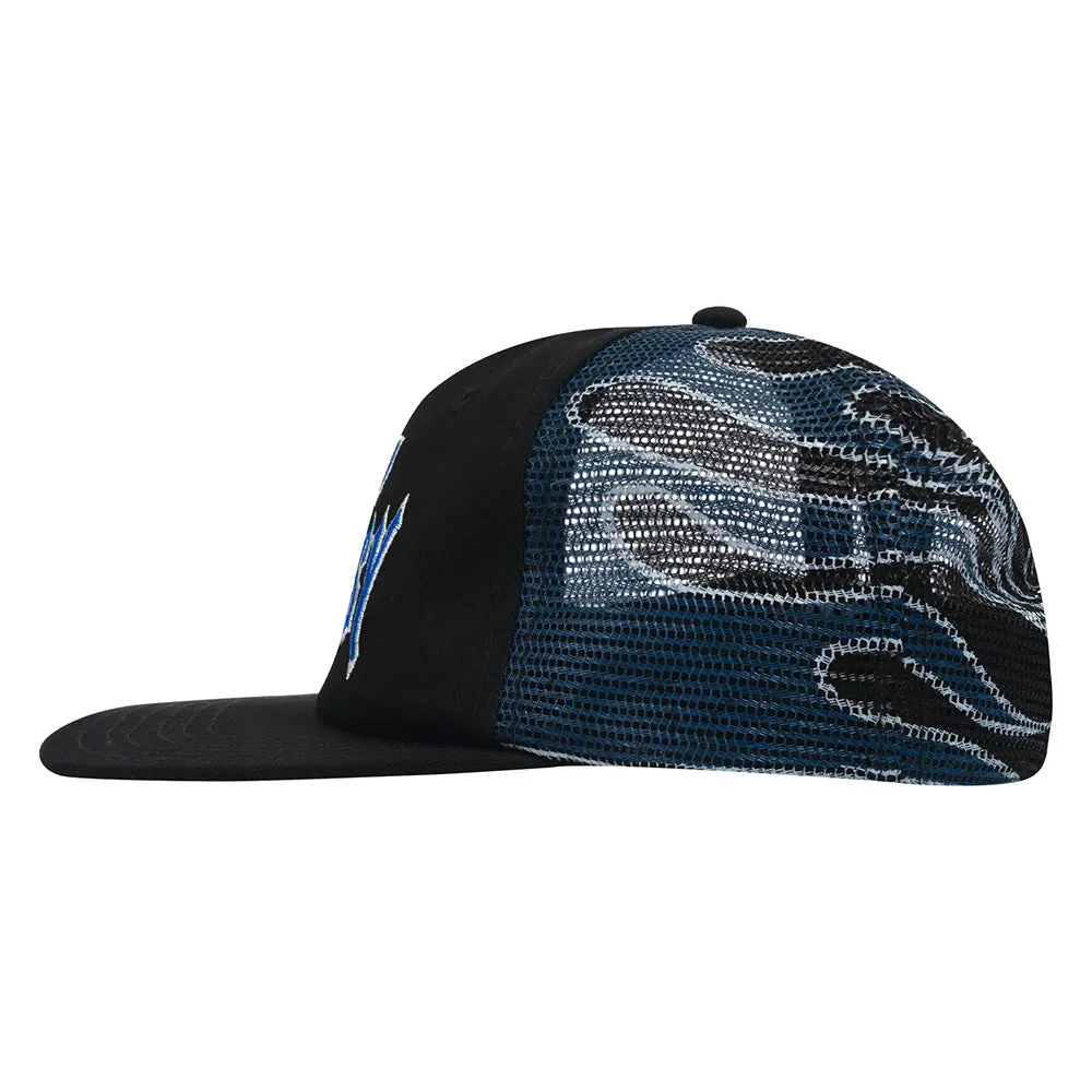 SCI-FI FANTASY BIKER LOGO HAT // BLACK