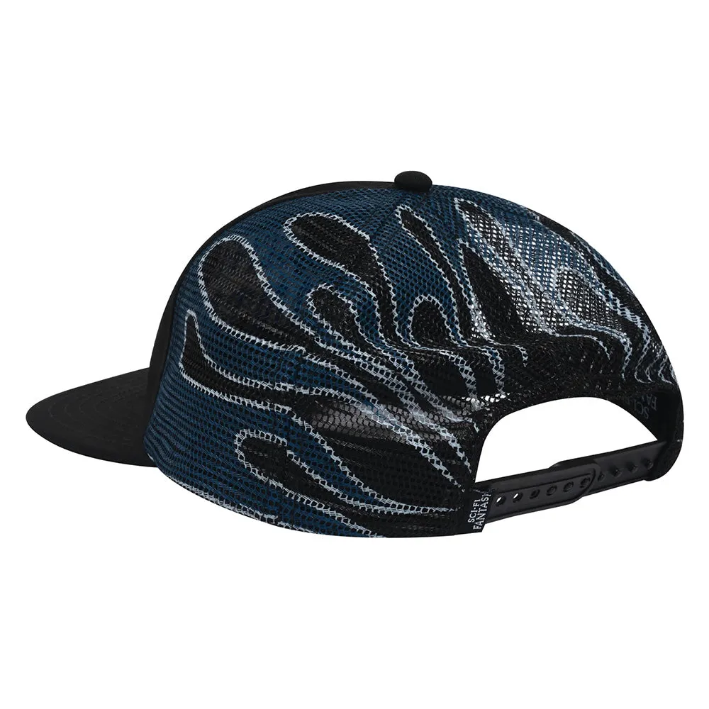 SCI-FI FANTASY BIKER LOGO HAT // BLACK