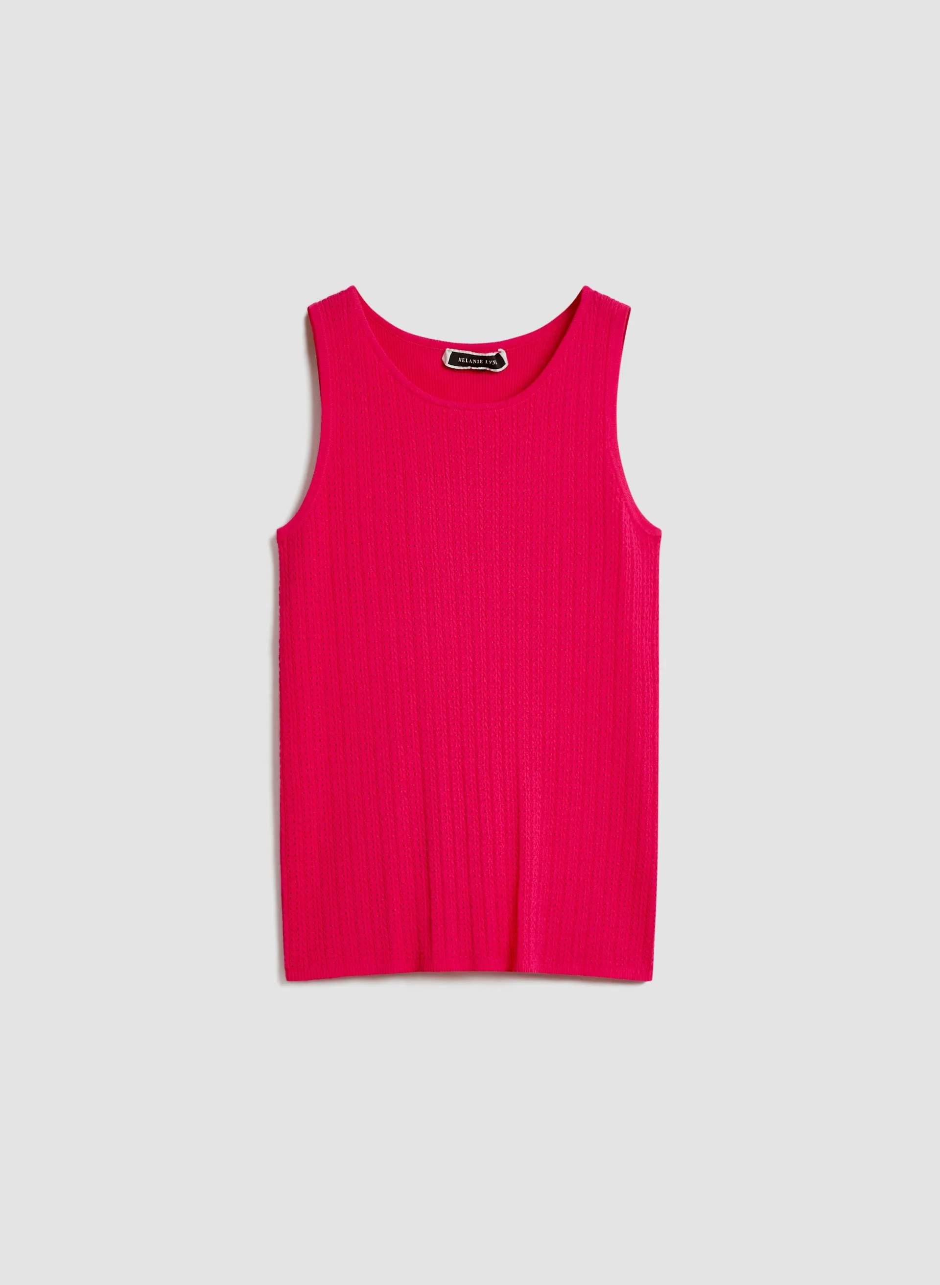 Sleeveless Pointelle Sweater