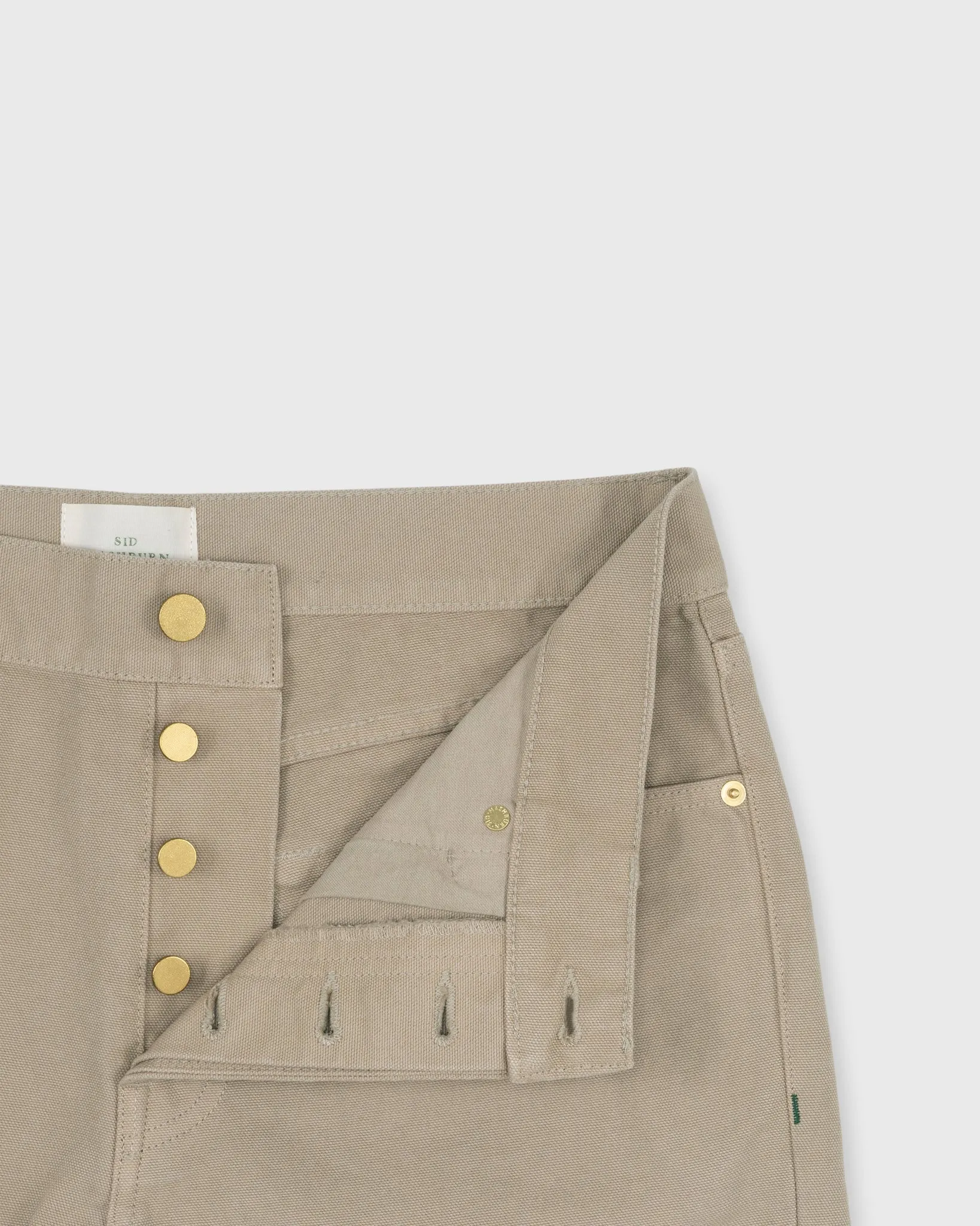 Slim Straight 5-Pocket Pant in Khaki Canvas