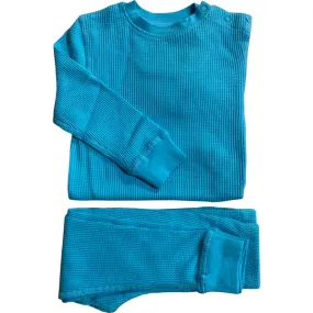 Slugs & Snails Luxury 100% Organic Cotton Top And Legging Loungeware Set, Turquoise