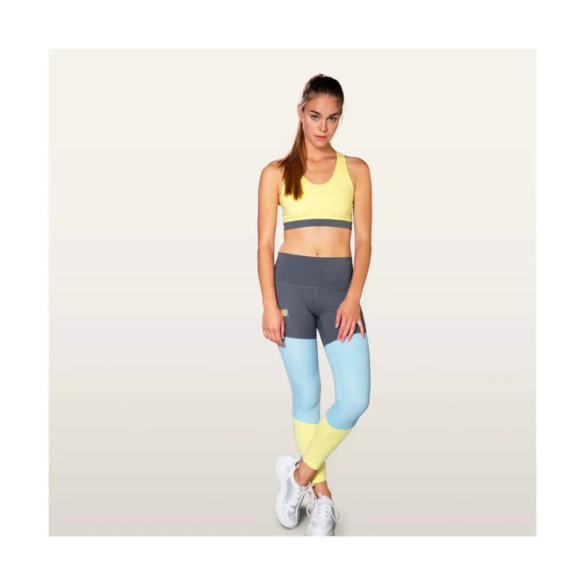 Snap Three-colored Leggings | Leggings | BananaFingers