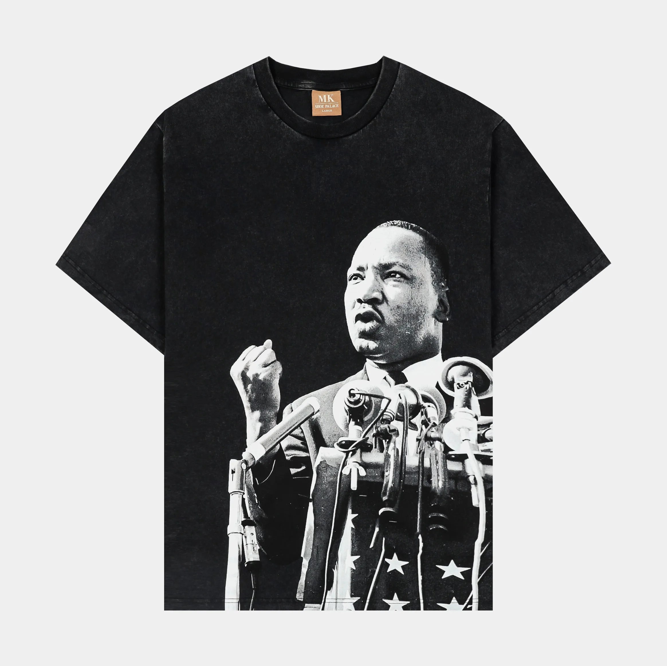 SP x MLK Speech Mens Short Sleeve Shirt (Black/Grey)