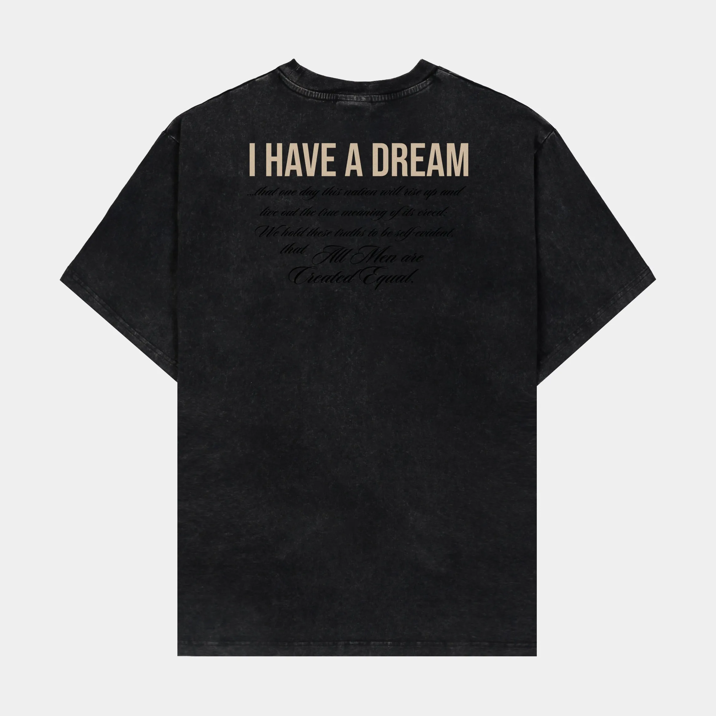 SP x MLK Speech Mens Short Sleeve Shirt (Black/Grey)