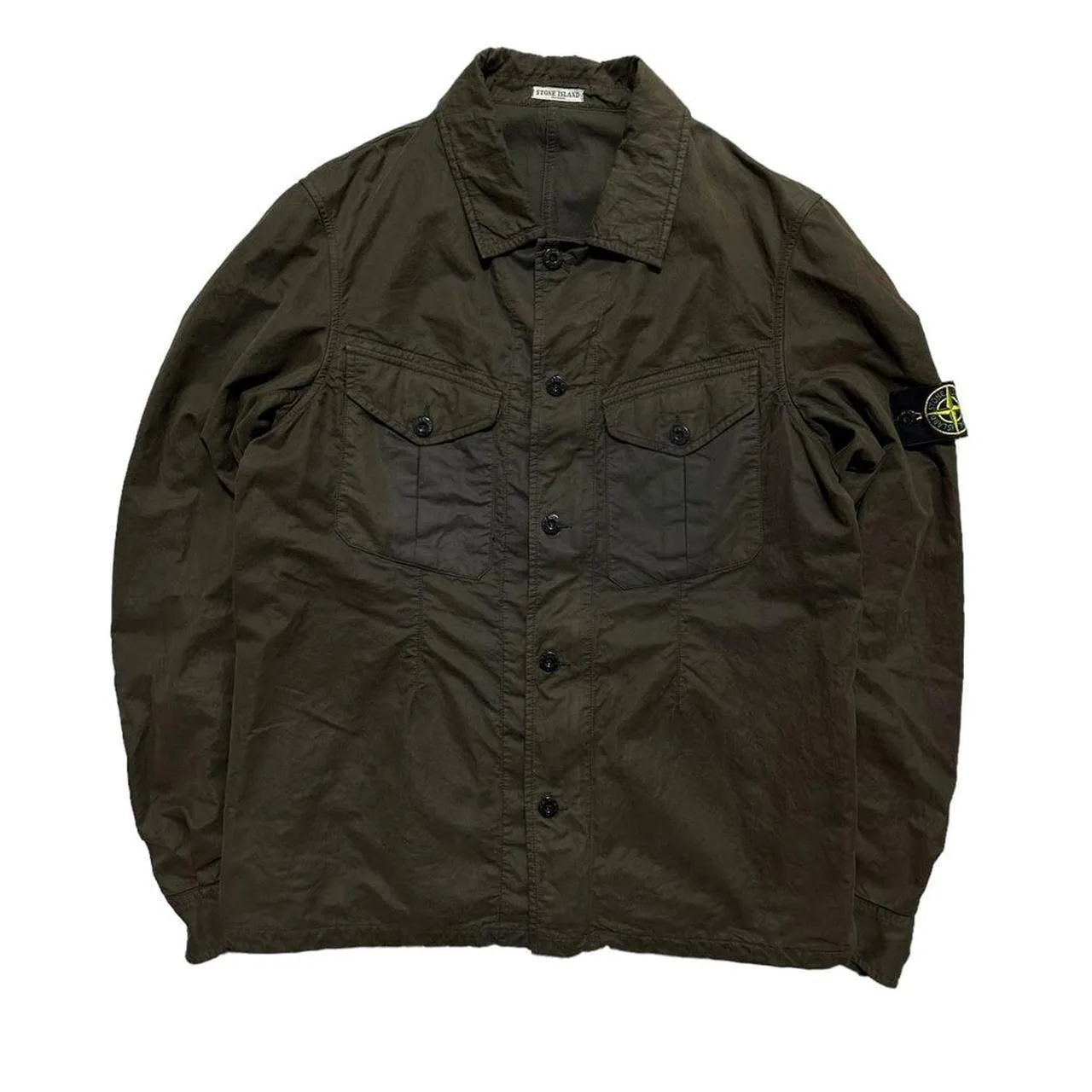 Stone Island Brown Double Pocket Overshirt