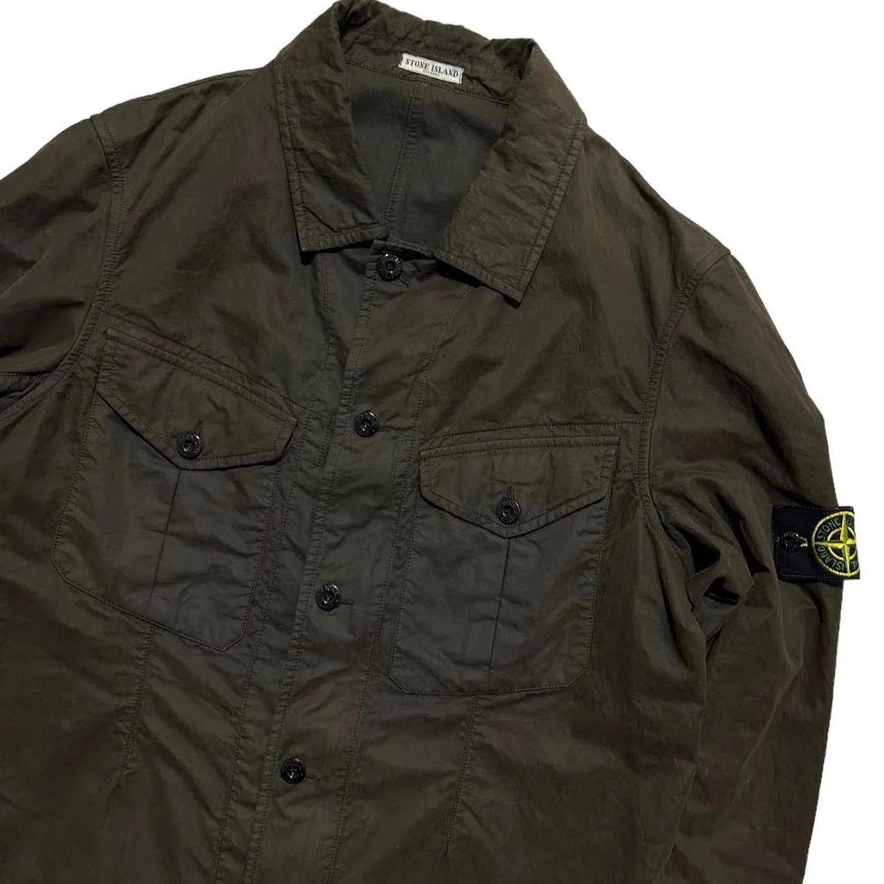 Stone Island Brown Double Pocket Overshirt