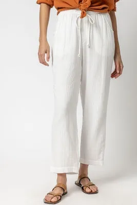 Straight Leg Gauze Pant