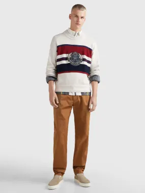 Stripe Crew Neck Relaxed Fit Jumper | Sweatshirts & Hoodies | Tommy Hilfiger