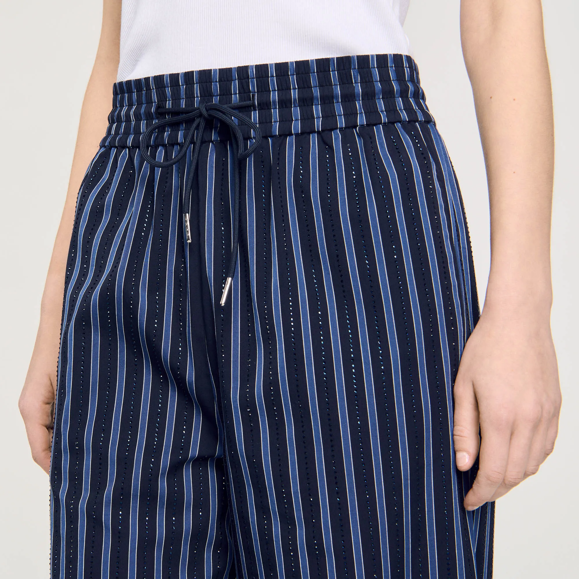 Striped trousers