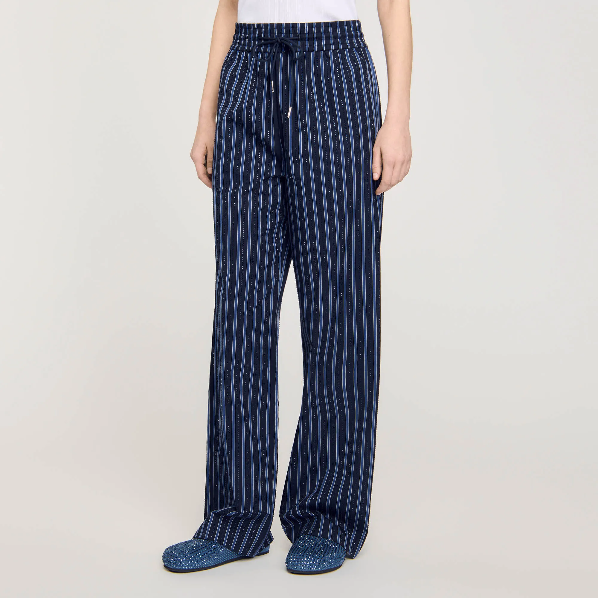 Striped trousers