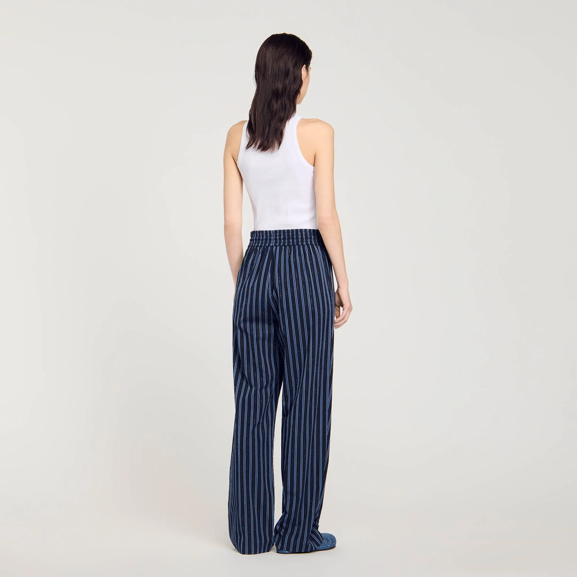 Striped trousers