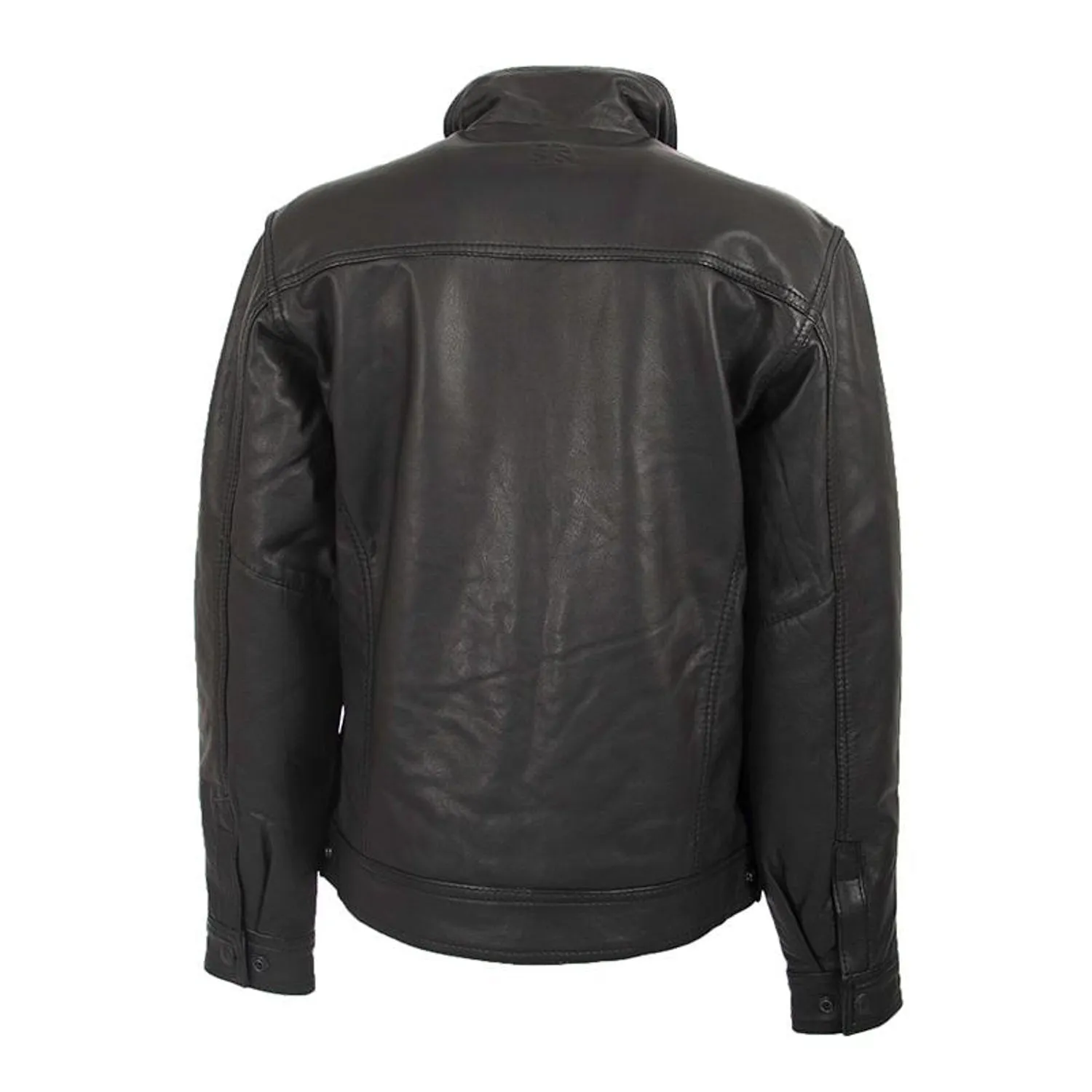 STS Ranchwear Turnback Youth Leather Motorcycle Jacket Black