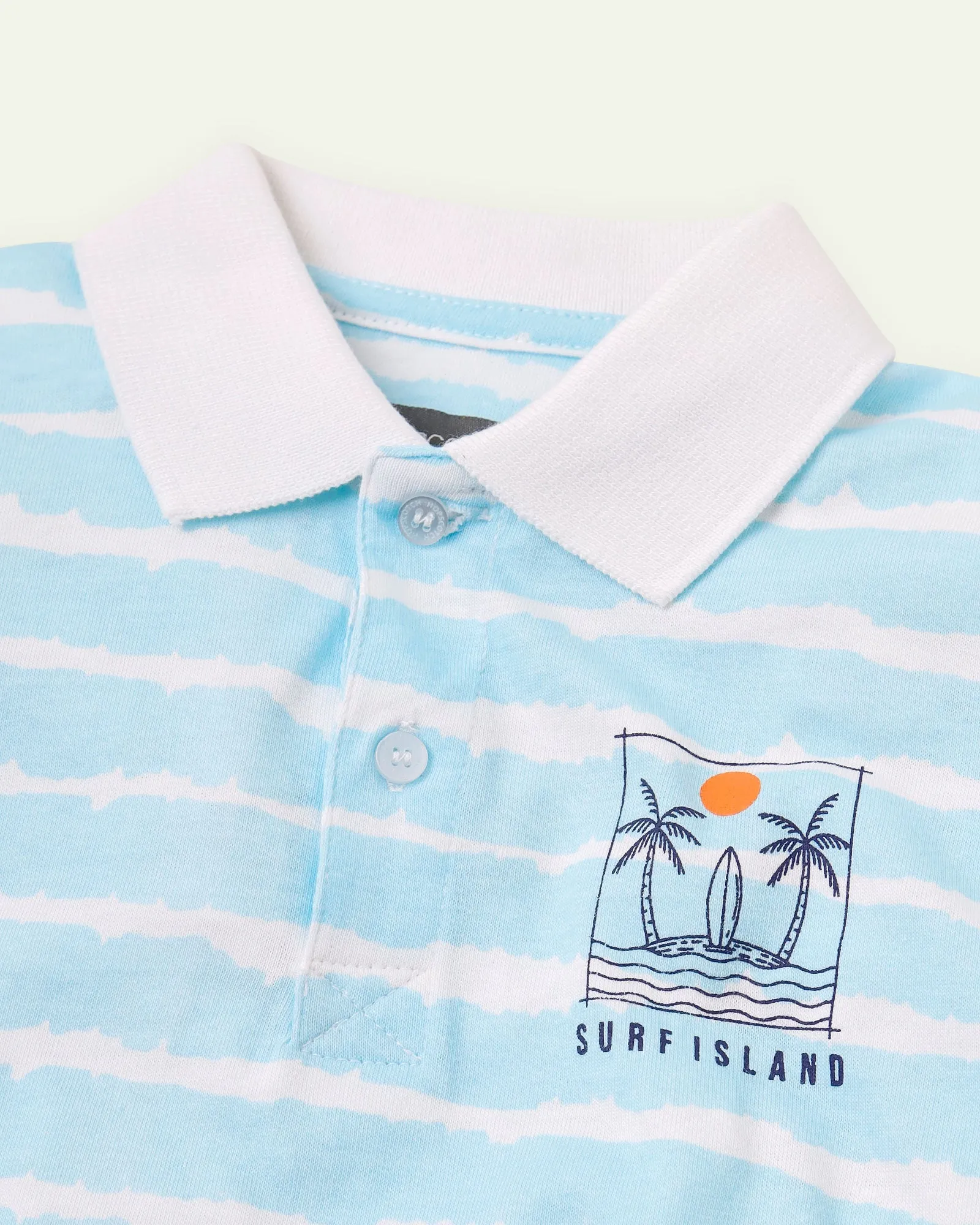 Surf Island Stripe Polo