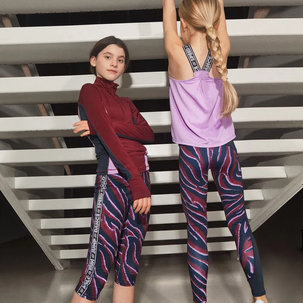 Teen Purple & Blue Leggings