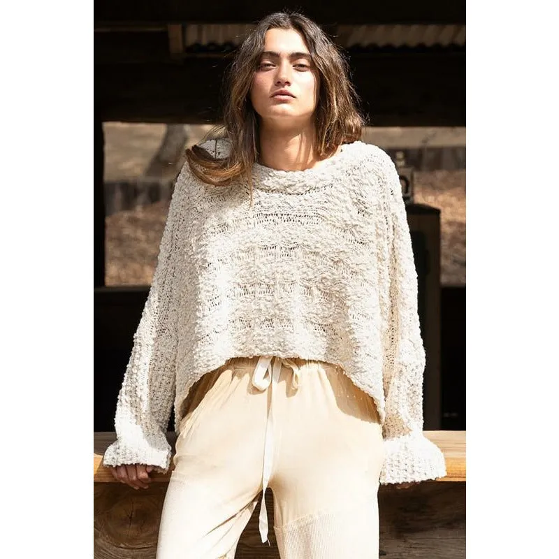 Texture Crop Sweater