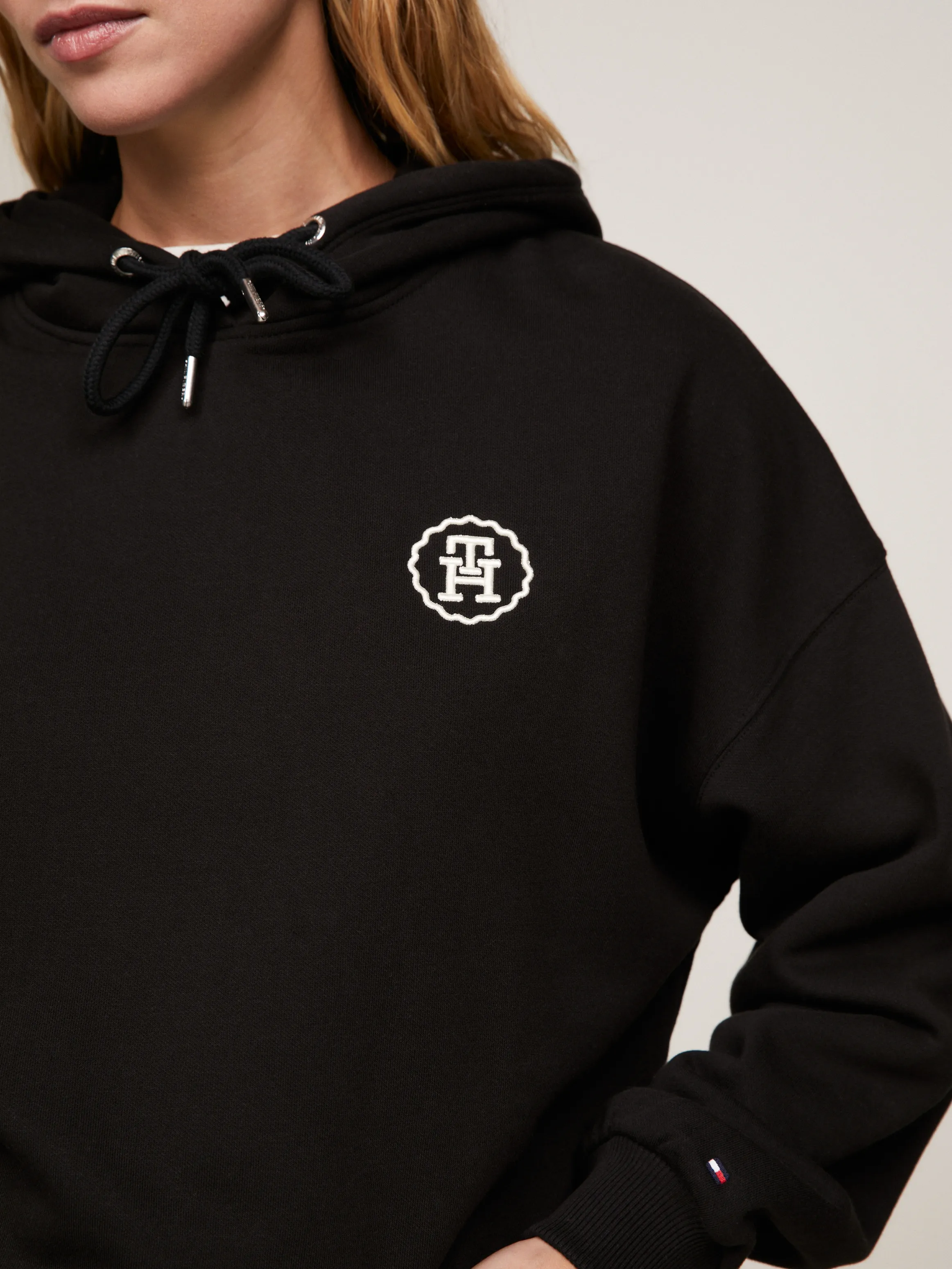 TH Monogram Stamp Embroidery Relaxed Hoodie | Sweatshirts & Hoodies | Tommy Hilfiger