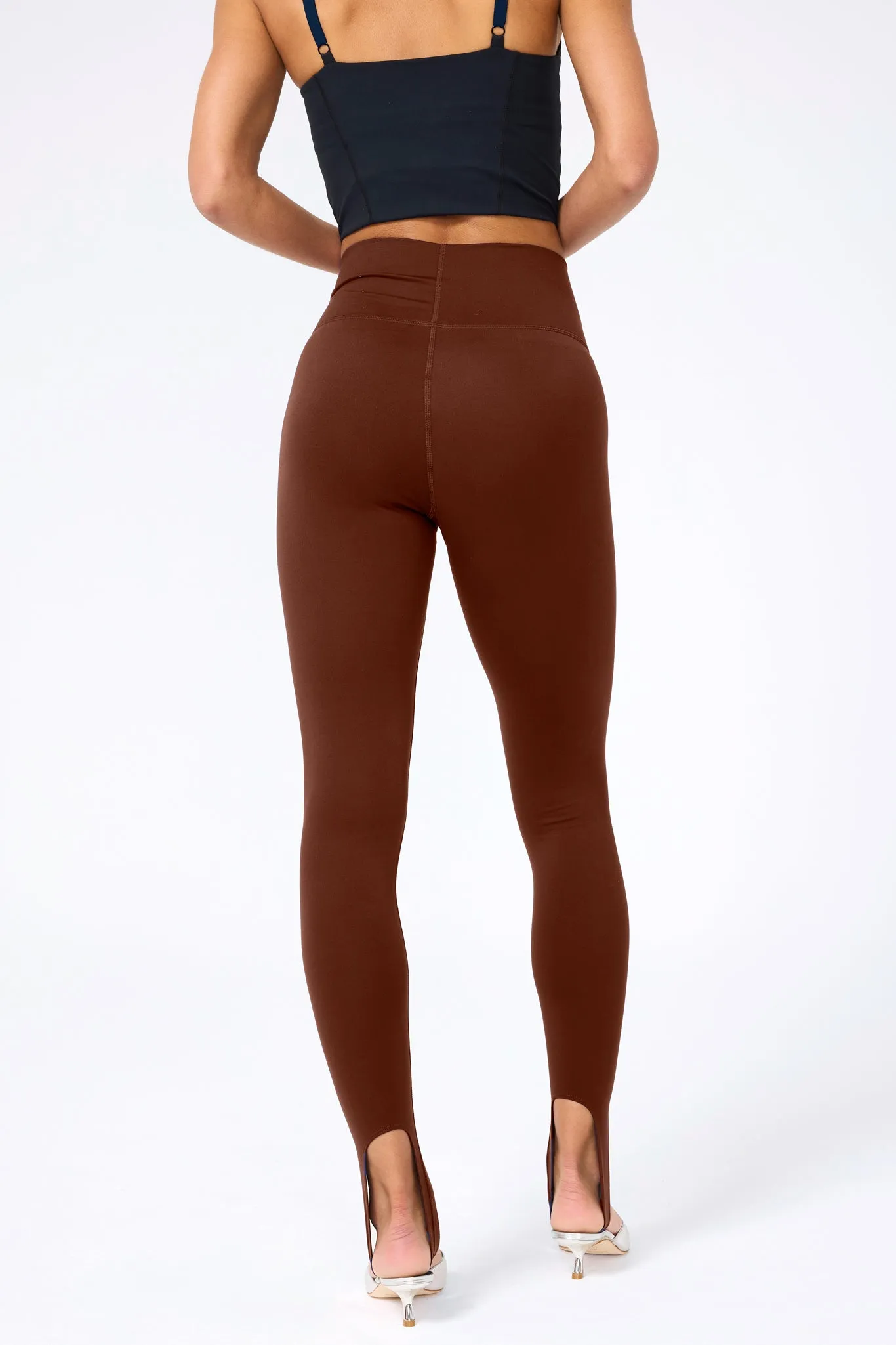 TLC Stirrup Leggings in Cafe