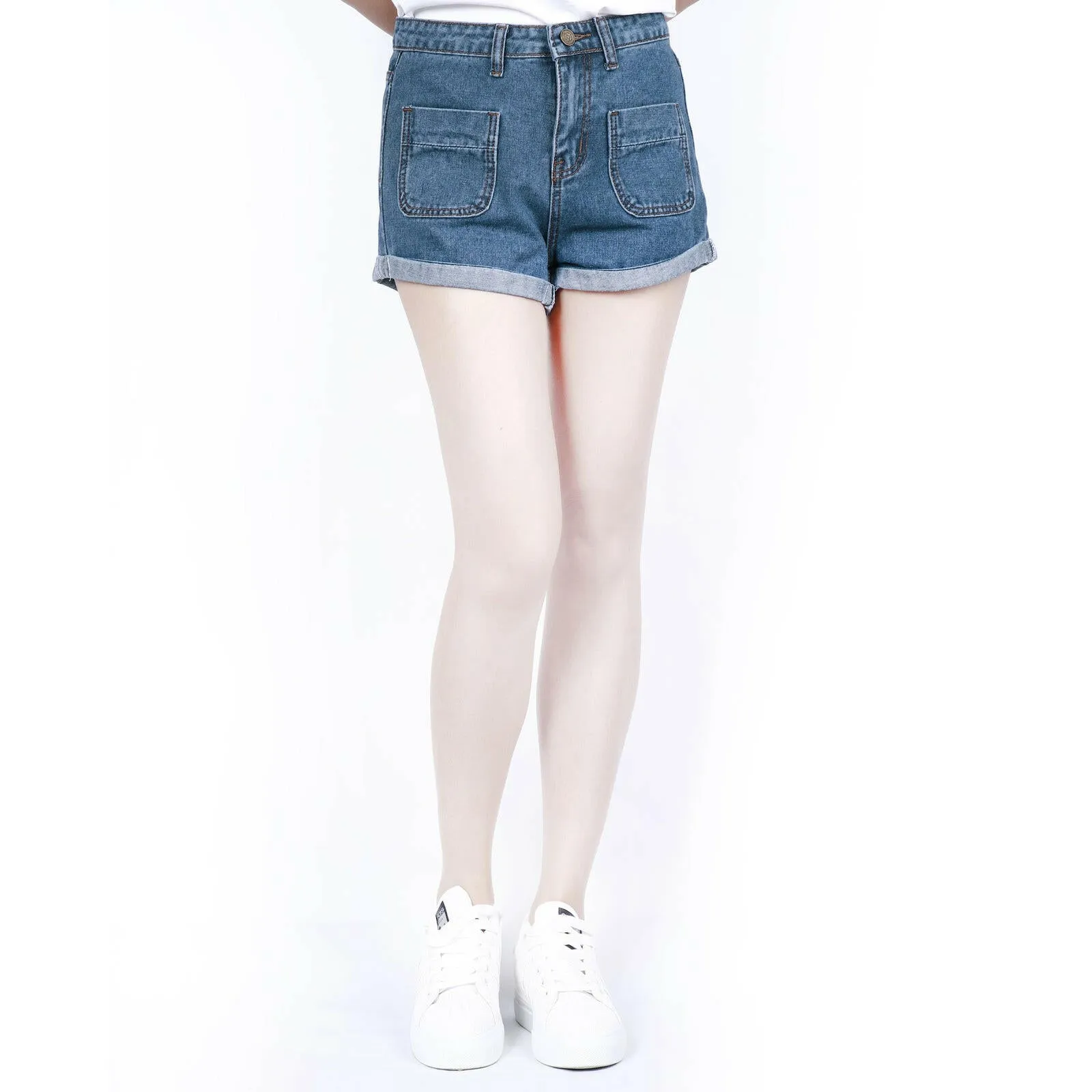 UK Womens High Waisted Shorts Jeans Summer Shorts Denim Jeans HotPants