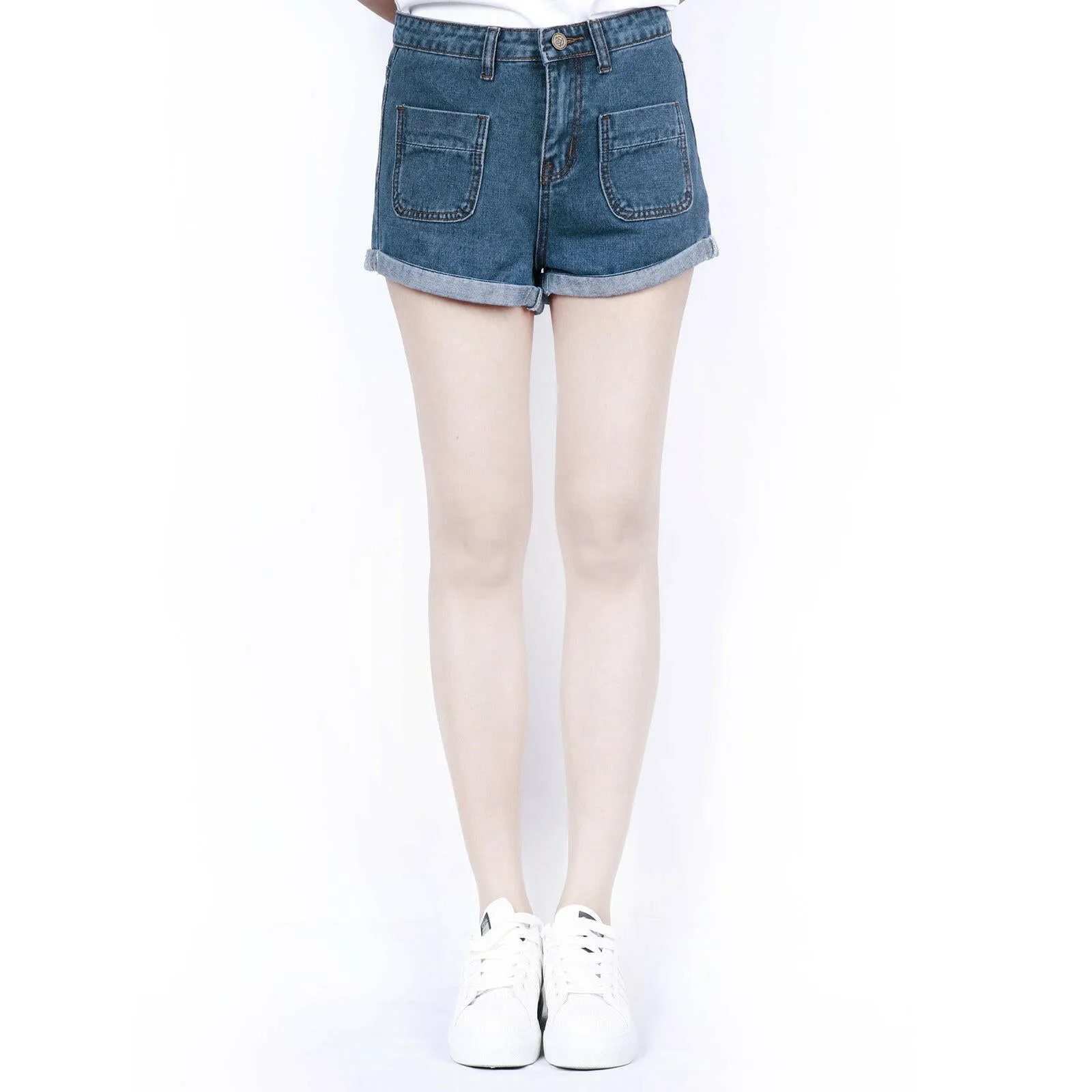 UK Womens High Waisted Shorts Jeans Summer Shorts Denim Jeans HotPants