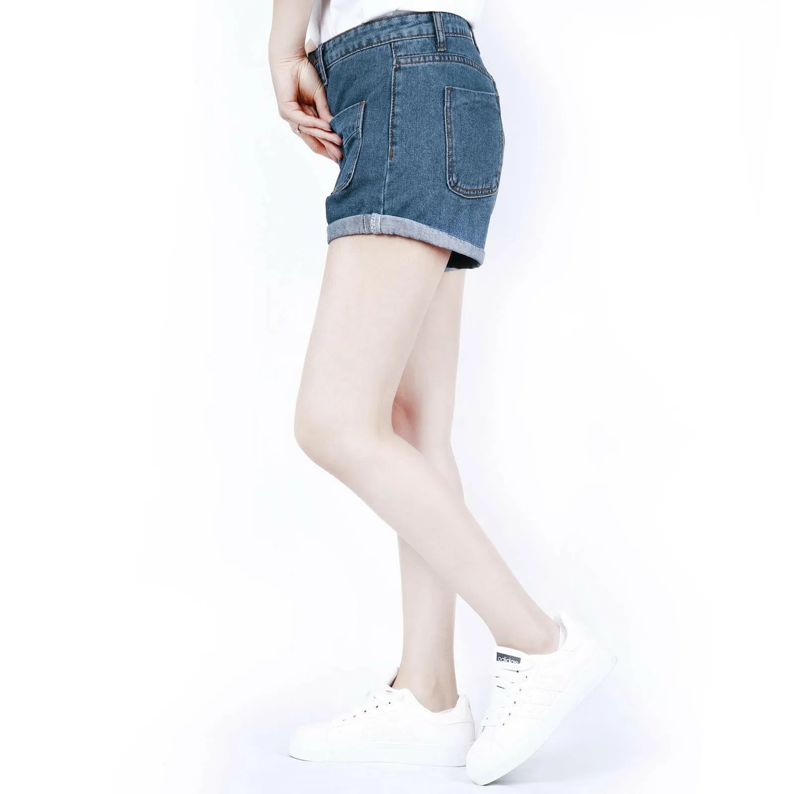 UK Womens High Waisted Shorts Jeans Summer Shorts Denim Jeans HotPants