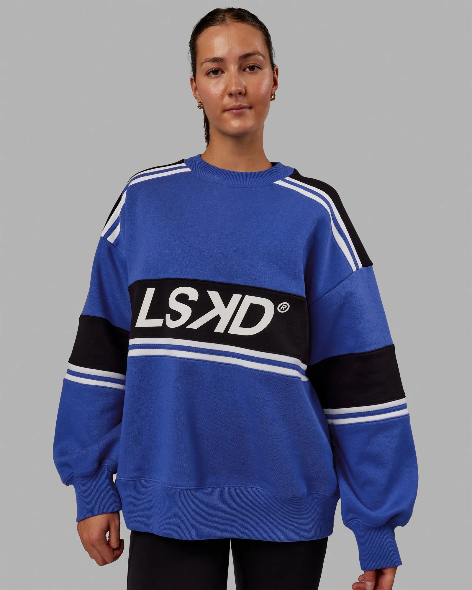 Unisex A-Team Sweater Oversize - Power Cobalt-Black