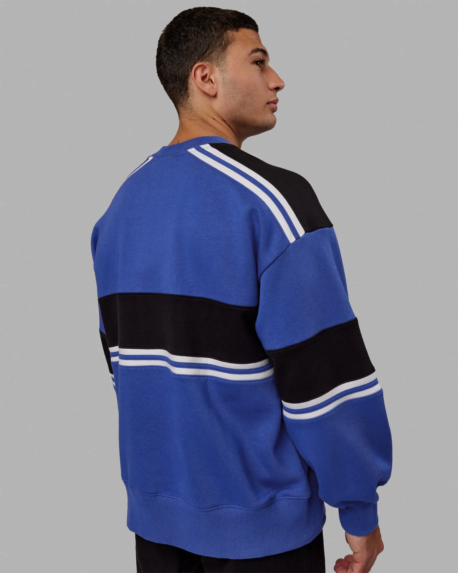 Unisex A-Team Sweater Oversize - Power Cobalt-Black