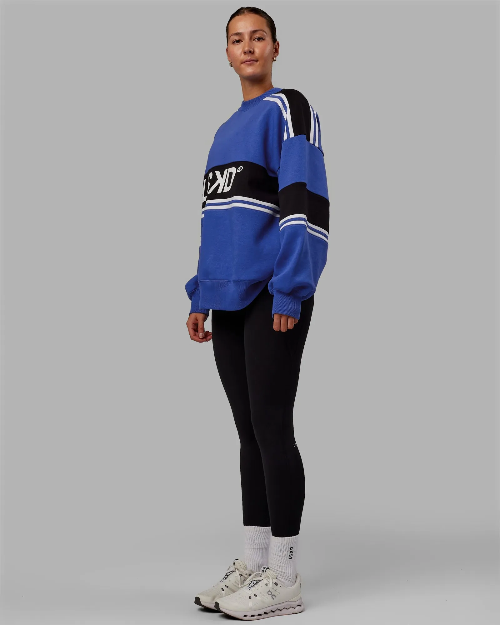 Unisex A-Team Sweater Oversize - Power Cobalt-Black