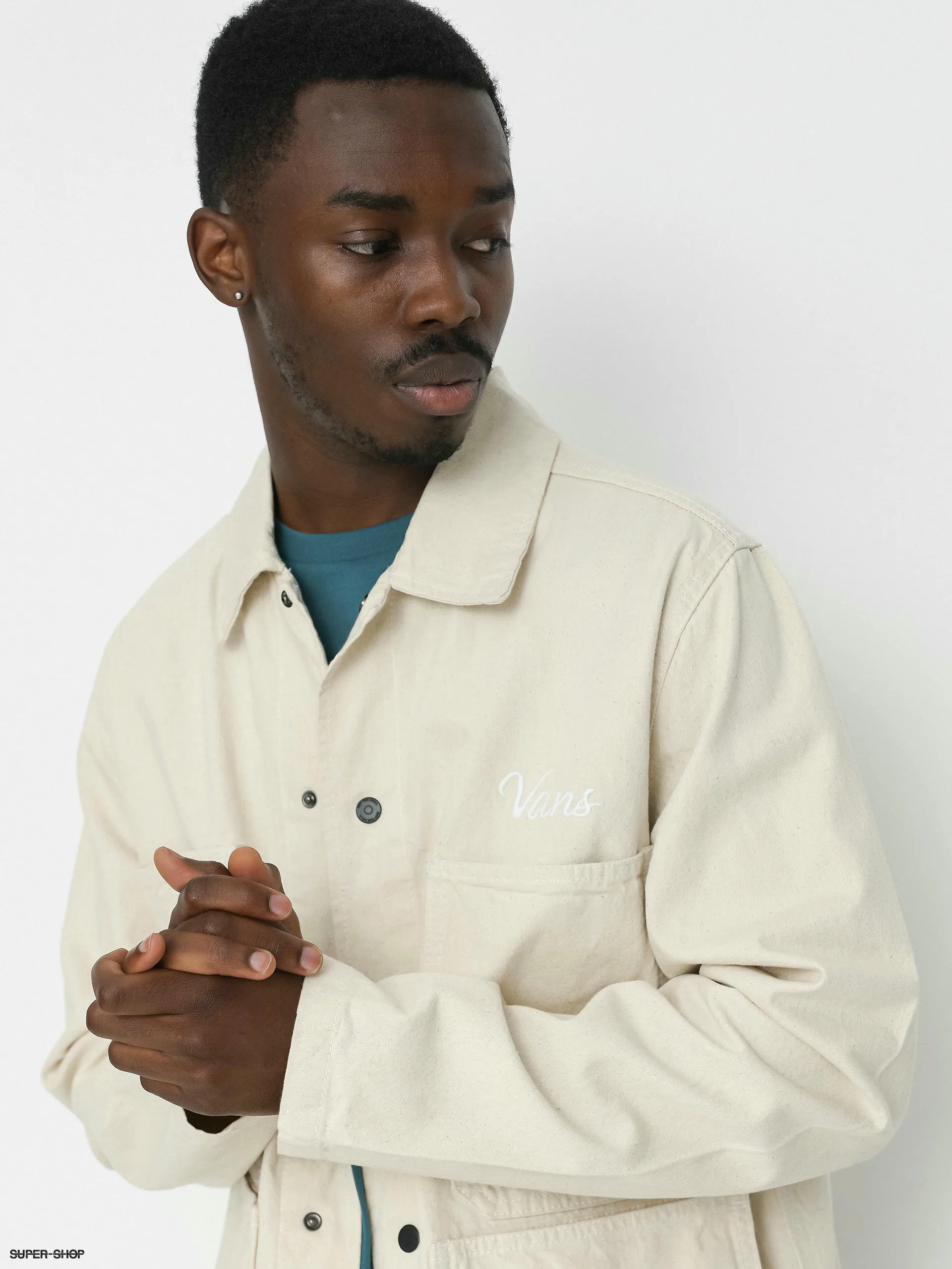 Vans Hickory Stripe Drill Chore Coat Jacket (natural)