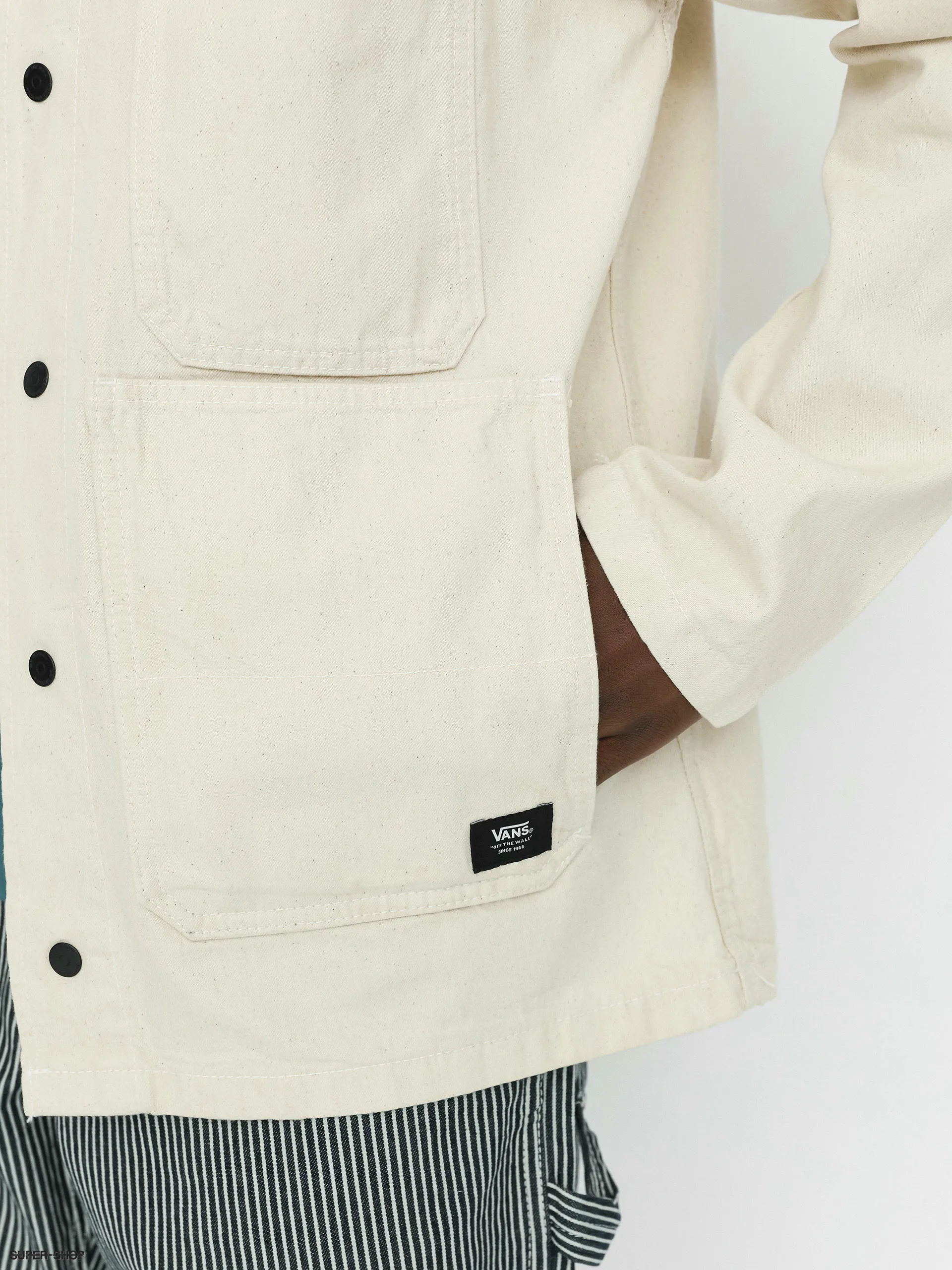 Vans Hickory Stripe Drill Chore Coat Jacket (natural)