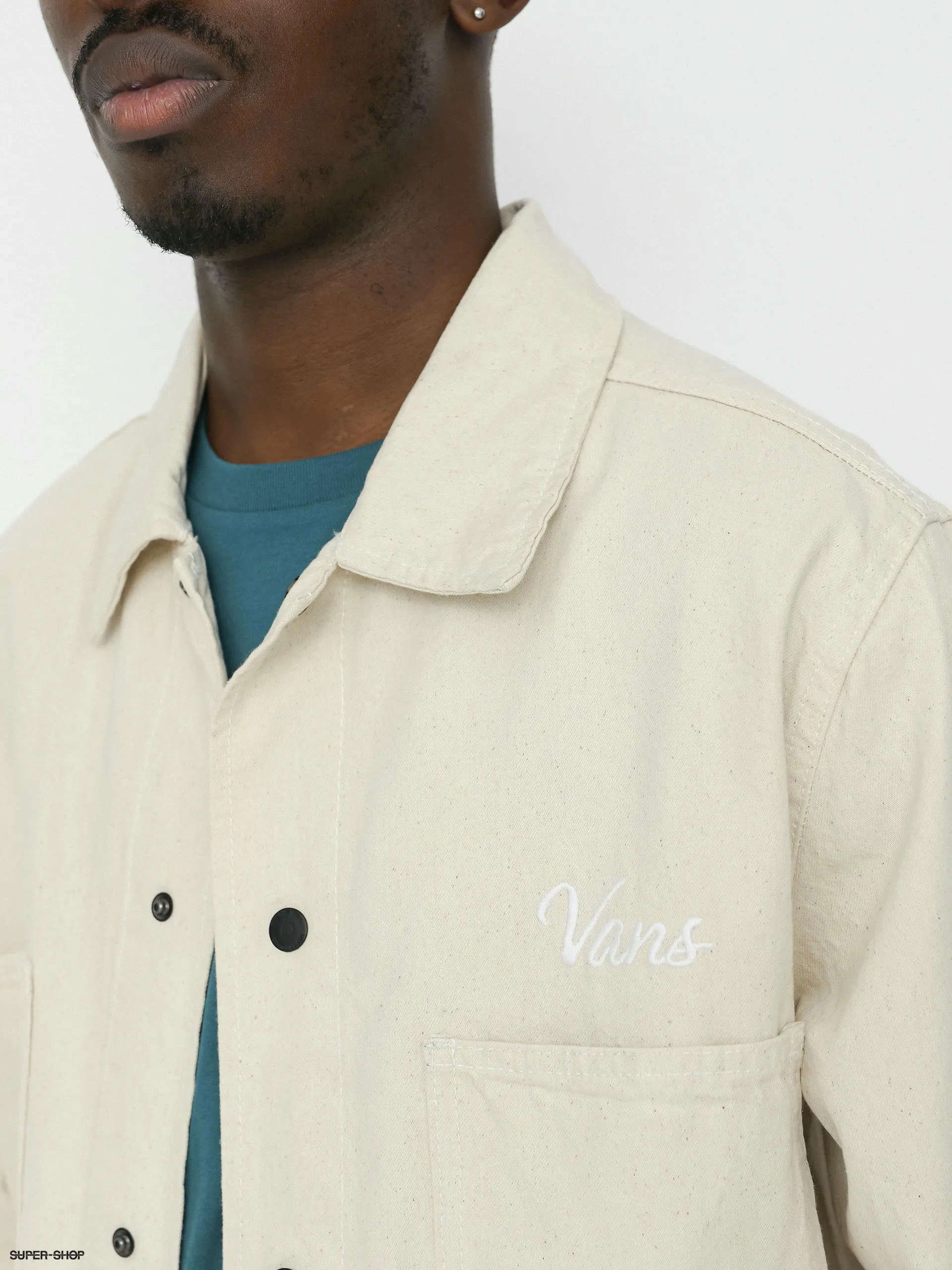 Vans Hickory Stripe Drill Chore Coat Jacket (natural)