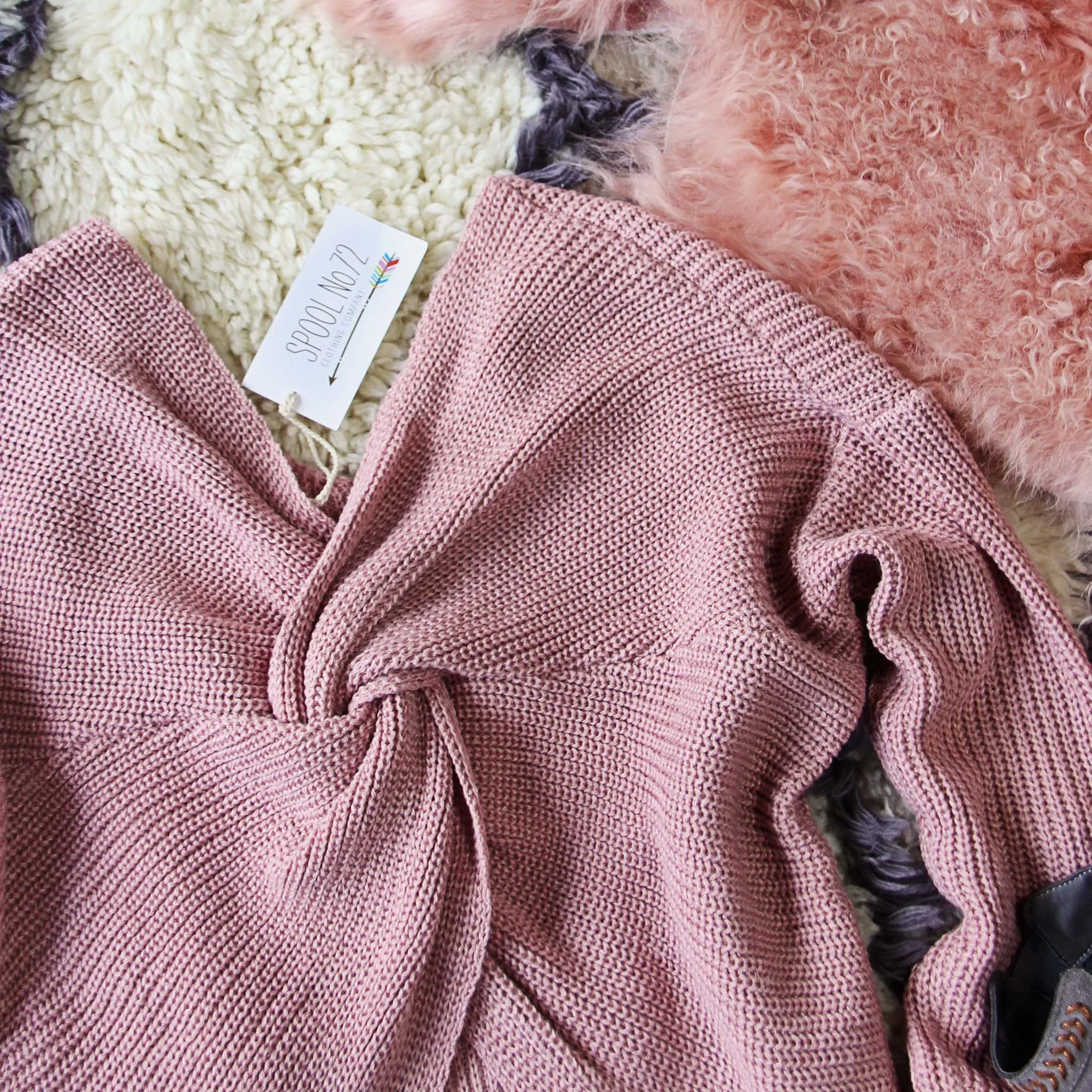 Venice Cozy Sweater in Mauve