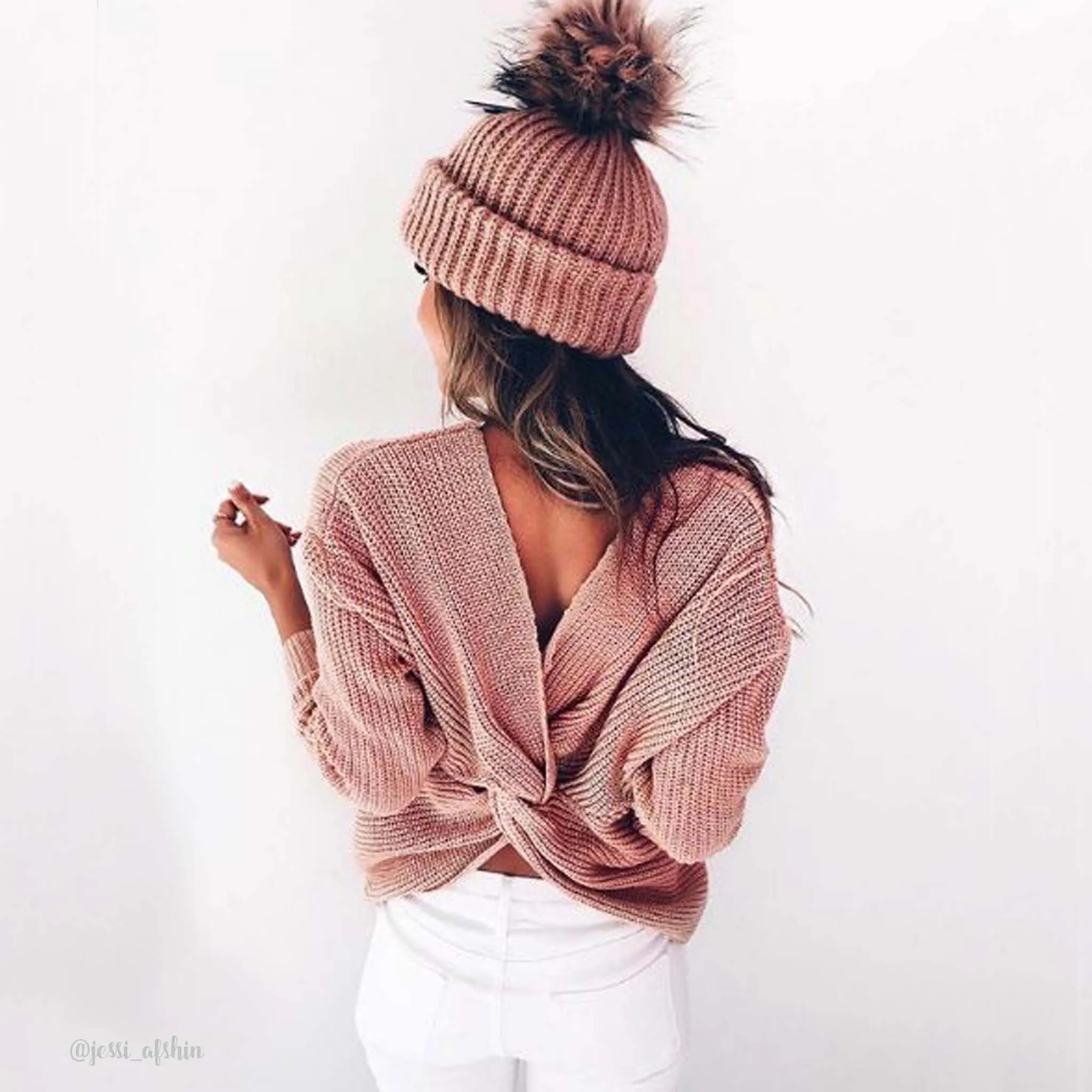 Venice Cozy Sweater in Mauve