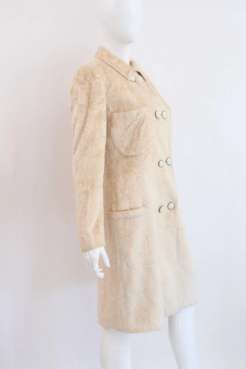 Vintage 90's GIANNI VERSACE Faux Fur Coat