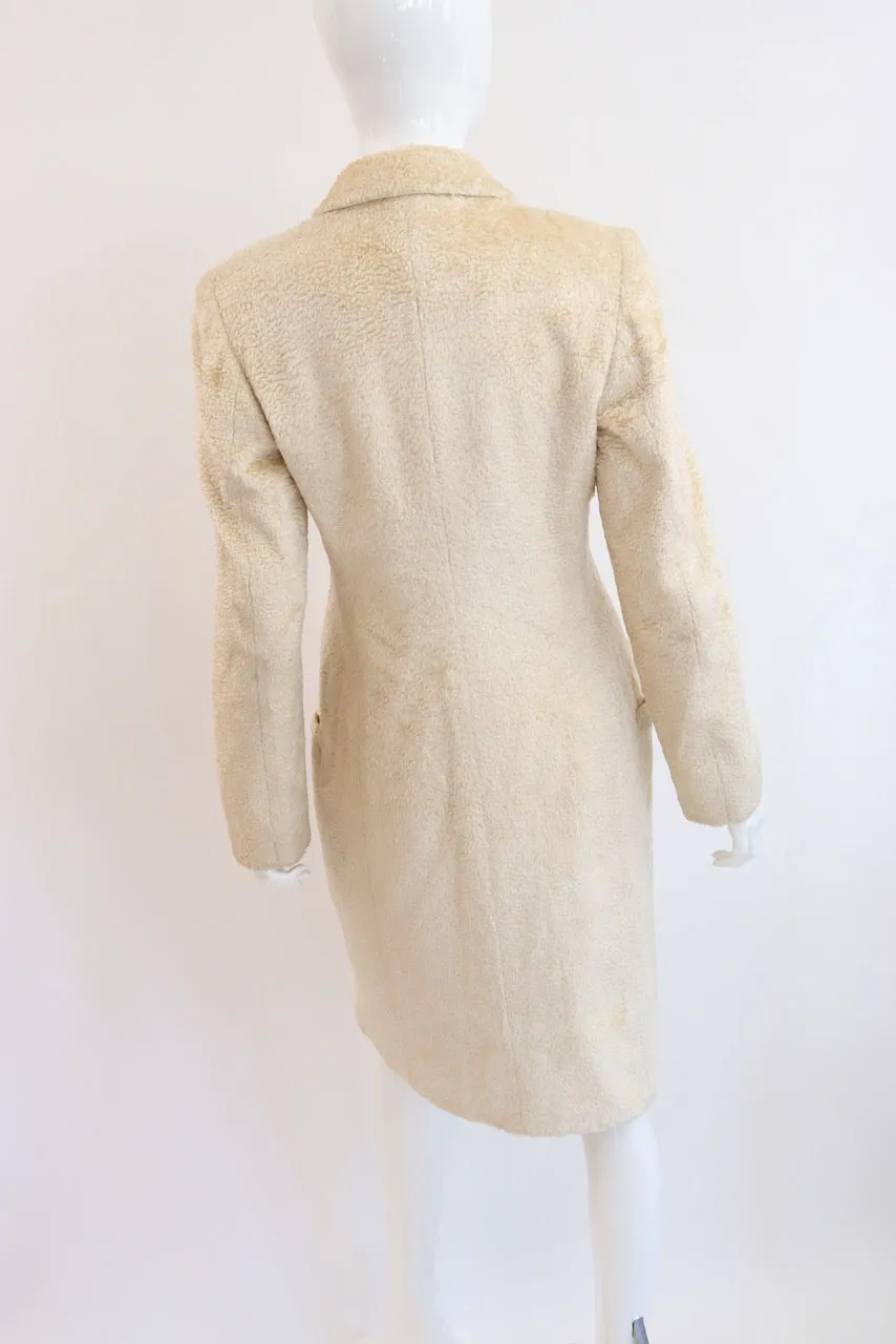 Vintage 90's GIANNI VERSACE Faux Fur Coat