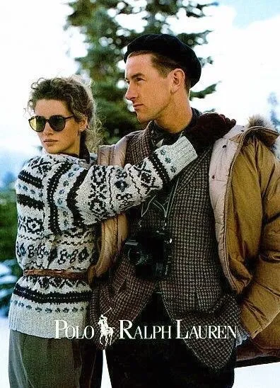 Vintage 90's Polo RALPH LAUREN Hand Knit Fair Isle Sweater