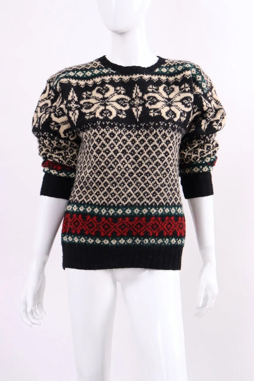 Vintage 90's Polo RALPH LAUREN Hand Knit Fair Isle Sweater