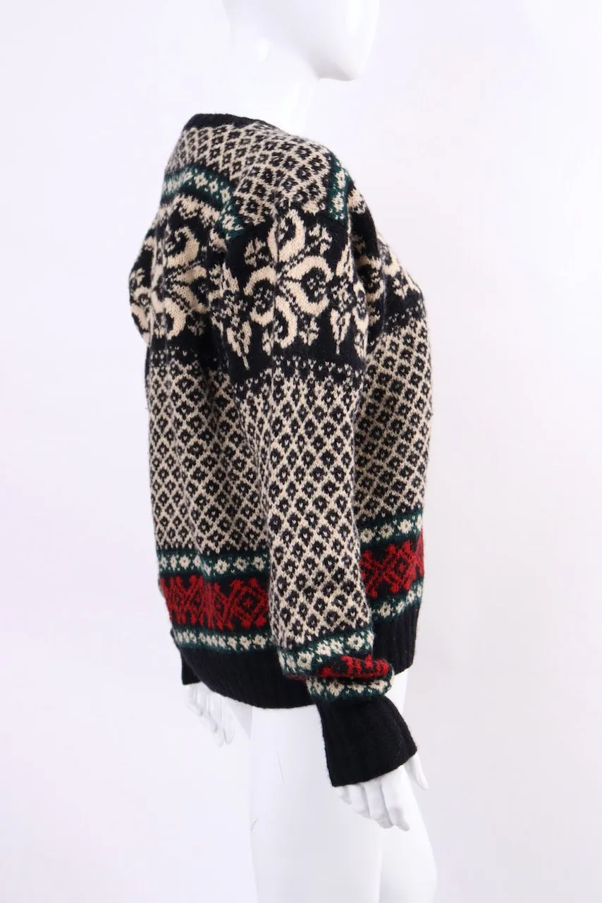 Vintage 90's Polo RALPH LAUREN Hand Knit Fair Isle Sweater