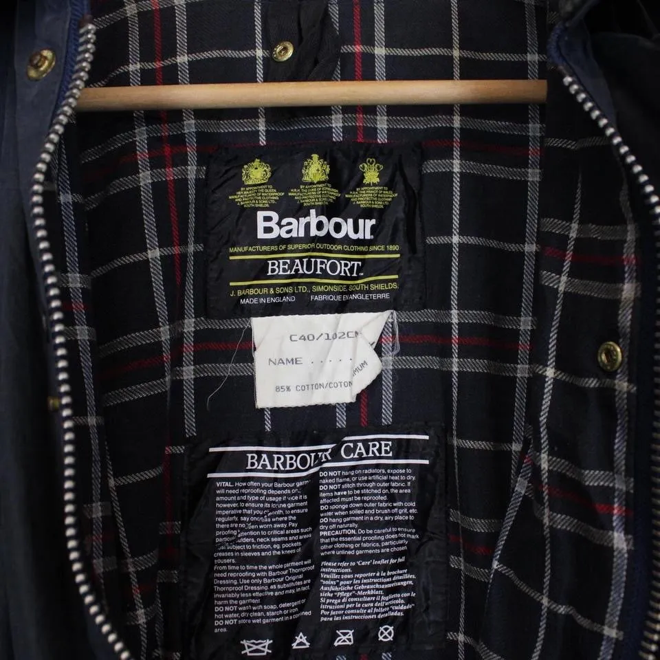 Vintage Barbour Beaufort Wax Jacket Large