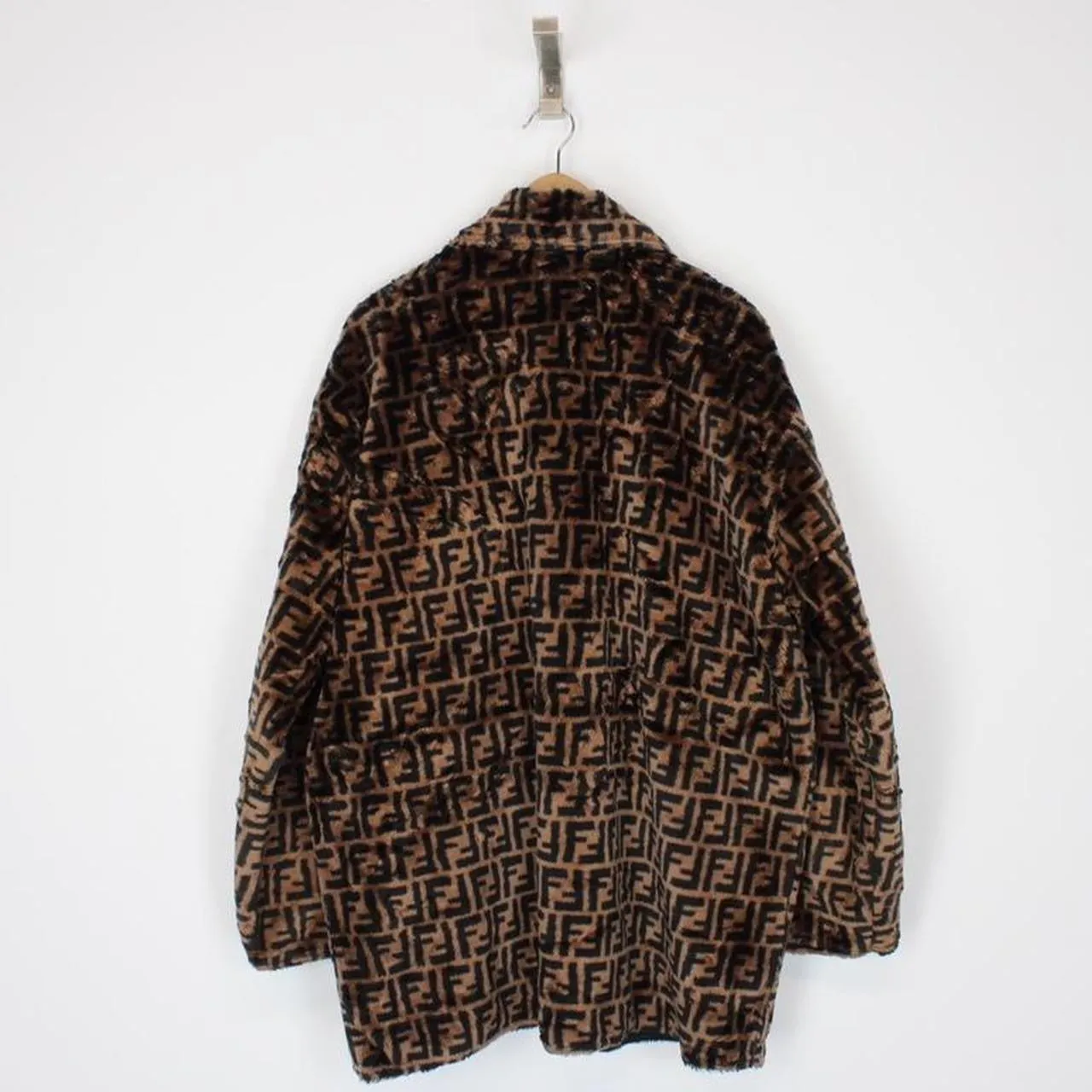 Vintage Fendi Faux Fur Reversible Jacket XL