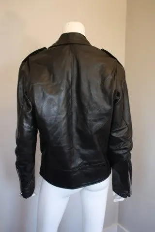 Vintage Motorcycle Jacket with Python Belt