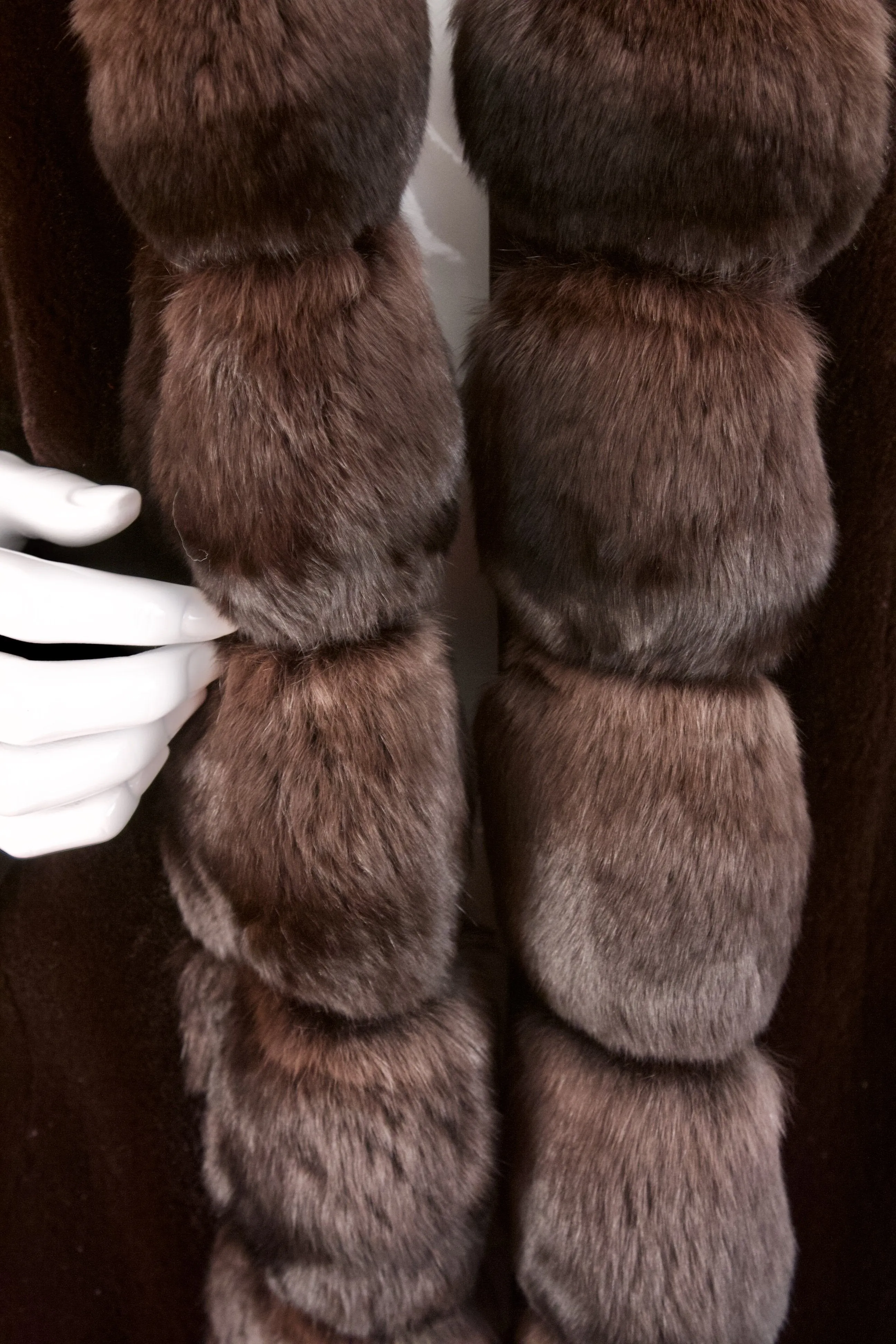 Vintage Reversible Mink & Chinchilla Fur Coat