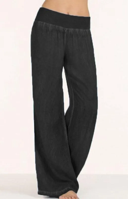 Women's Denim Jeans Wide-Leg Pants