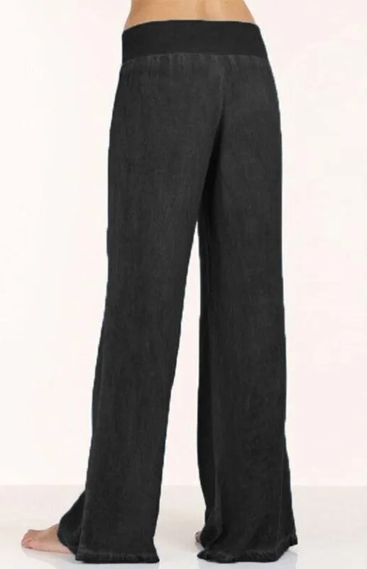 Women's Denim Jeans Wide-Leg Pants