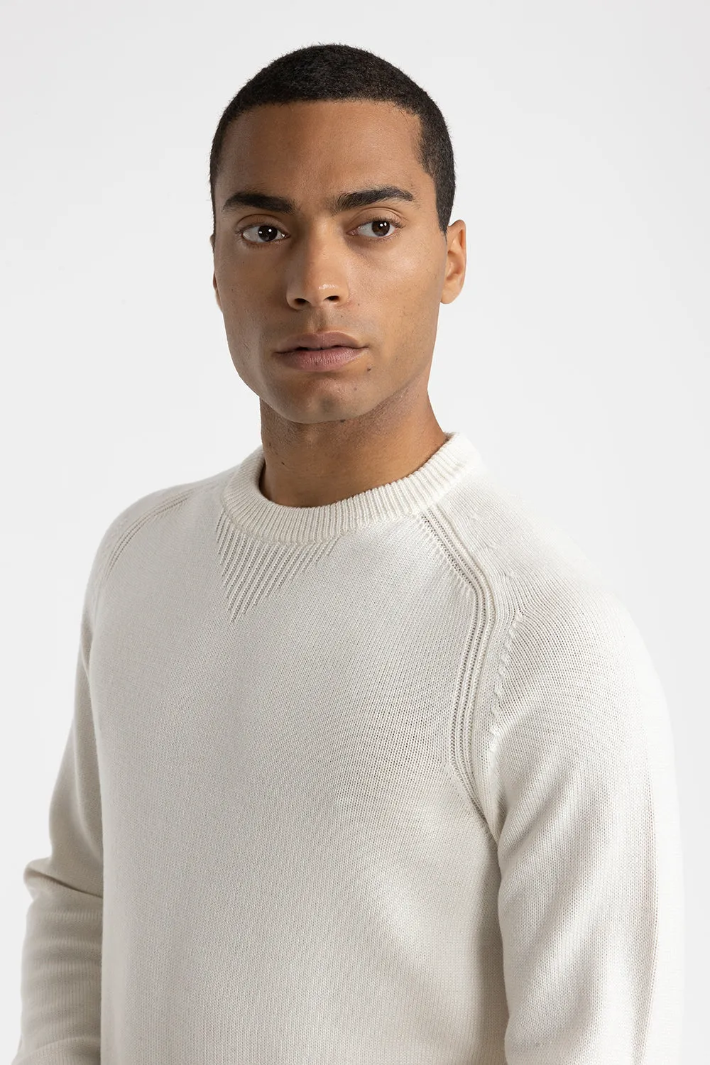 Wool crewneck sweater