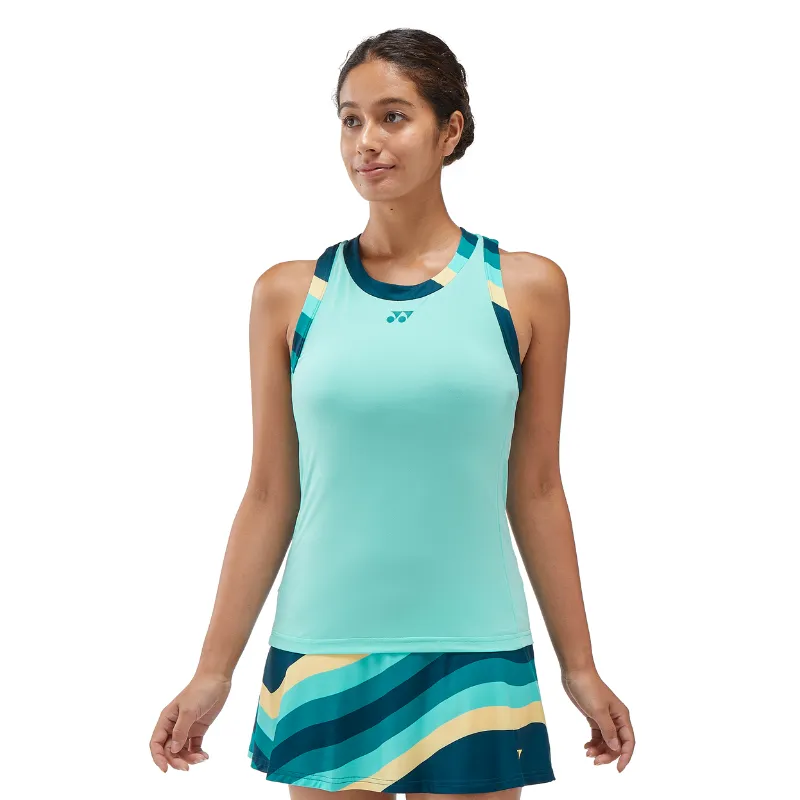 Yonex 2024 AO Tennis Womens Tank - Cyan