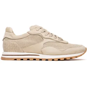 Zelli Milo Suede & Mesh Trainer Sneaker Sand